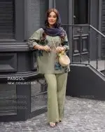 شومیز و شلوار میلانا - تصویر 8