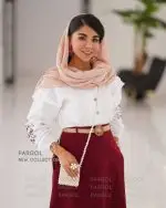ست دو تیکه شومیز دامن میرا - تصویر 4